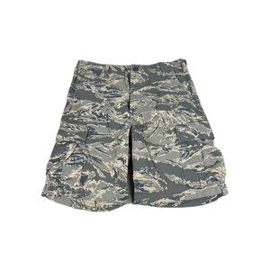 HQ Issue Cargo Shorts Mens 31-35 Camo Digital Tiger Stripe Hiking Outdoor Casual
